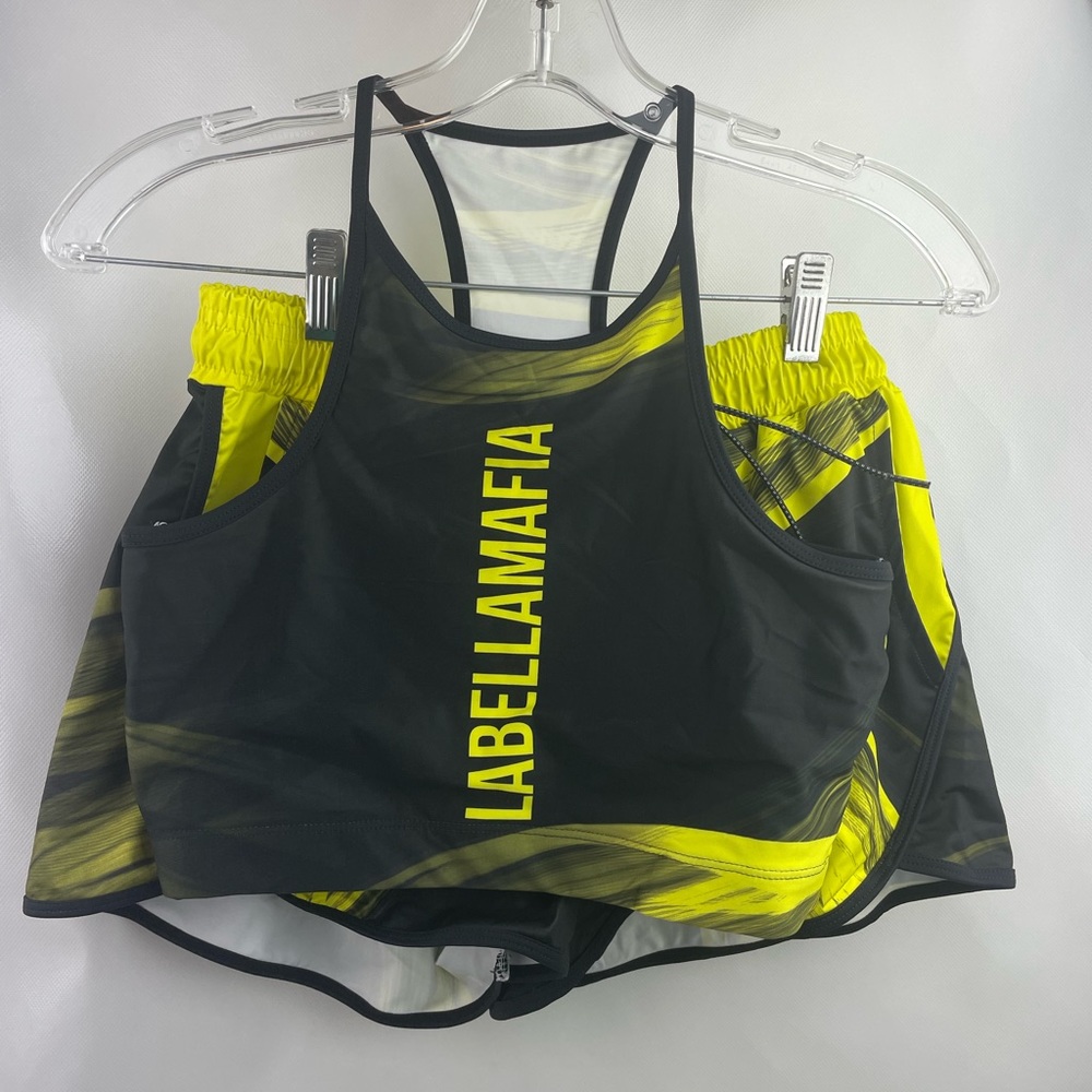 LABELLAMAFIA Shorts and Sport Bra Set